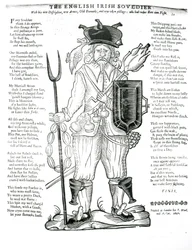 The English Irish Soldier, Satirical Broadsheet, pub. 1642